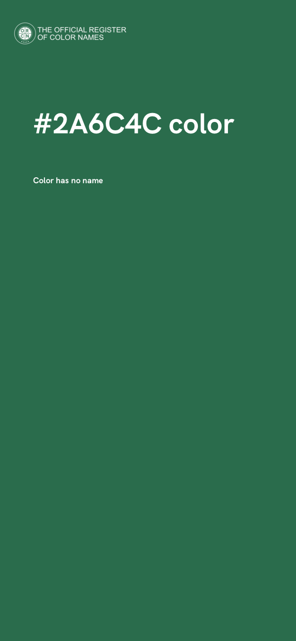 #2A6C4C color image