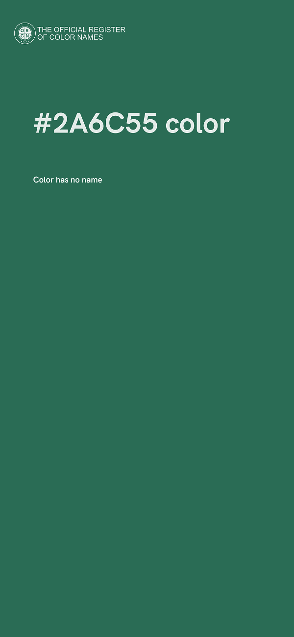 #2A6C55 color image