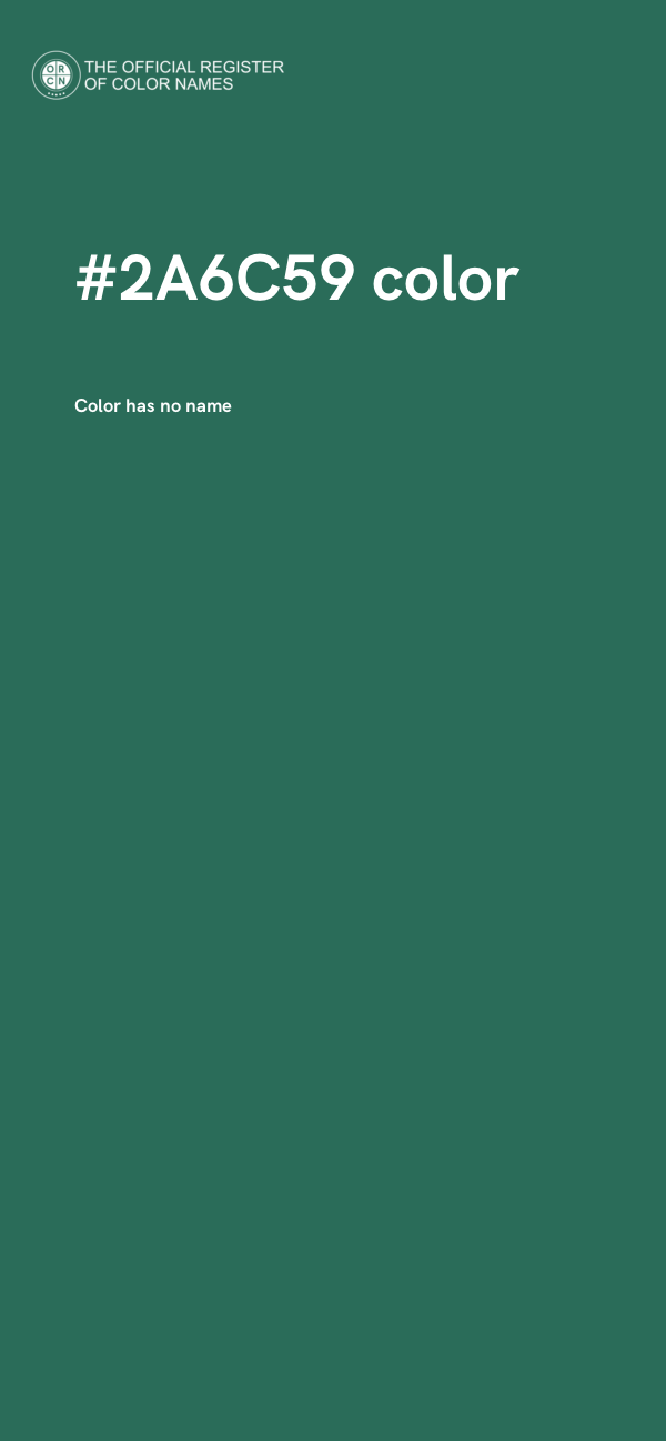 #2A6C59 color image