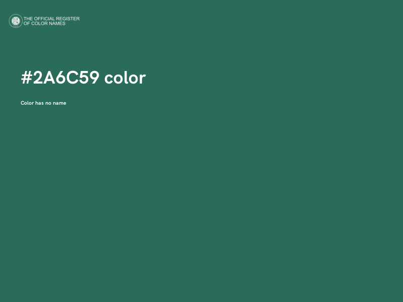 #2A6C59 color image