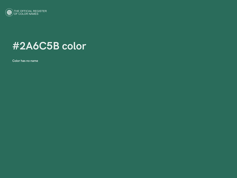 #2A6C5B color image