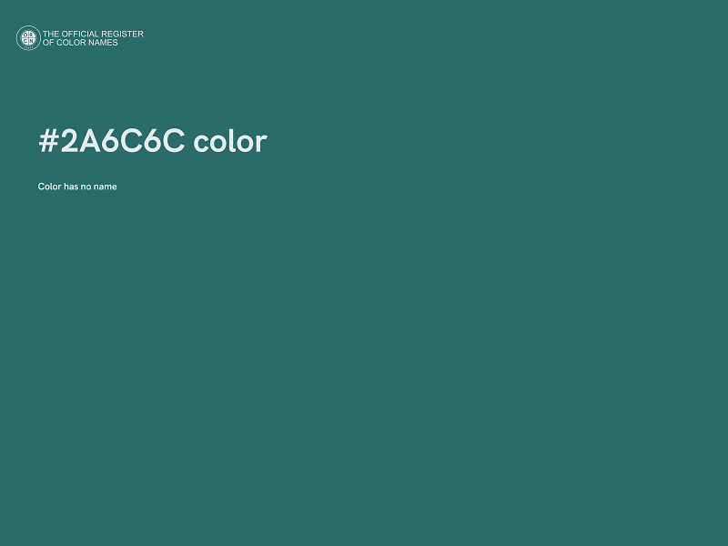 #2A6C6C color image