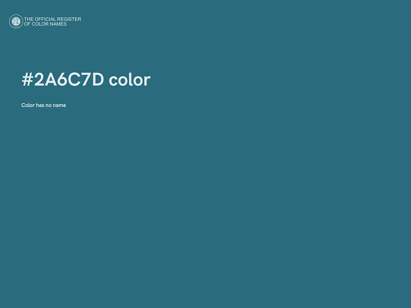 #2A6C7D color image