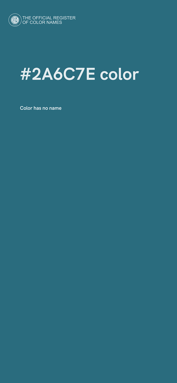 #2A6C7E color image
