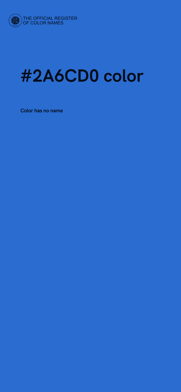 #2A6CD0 color image
