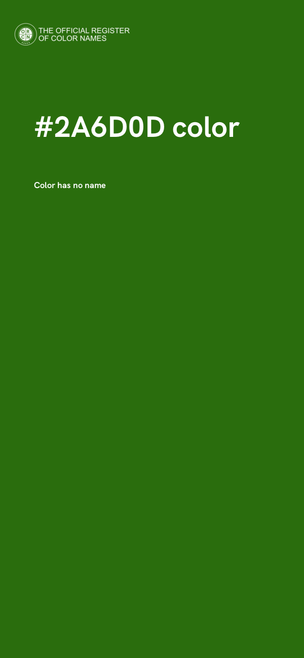 #2A6D0D color image