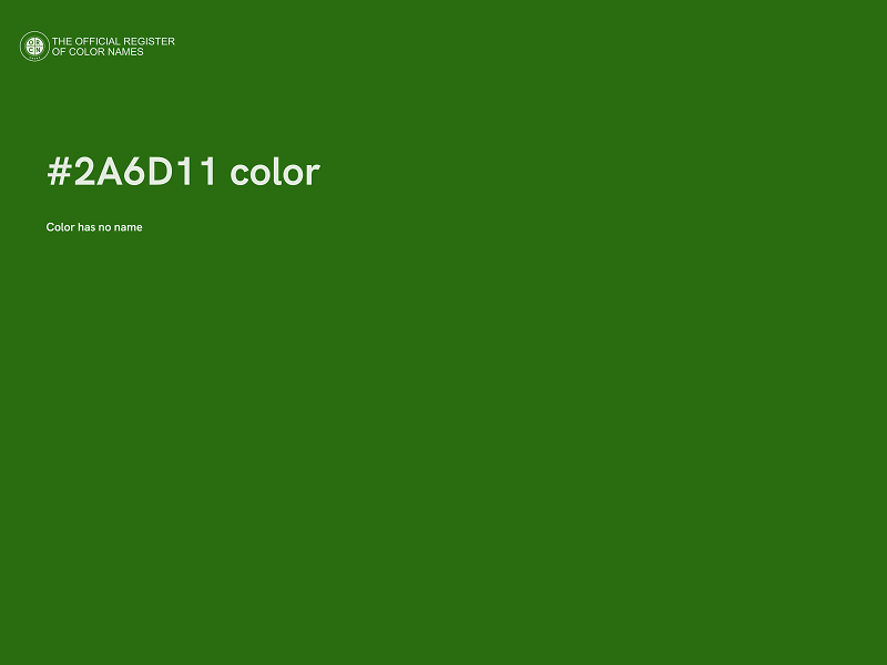 #2A6D11 color image