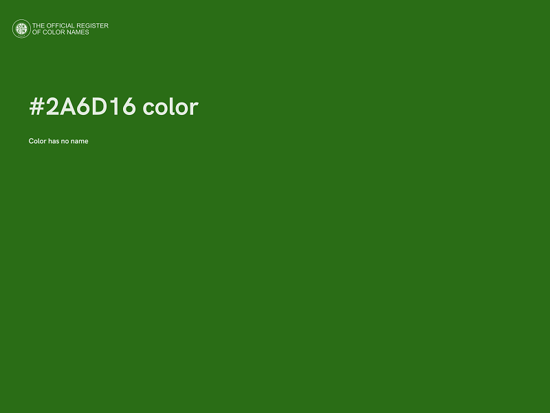 #2A6D16 color image