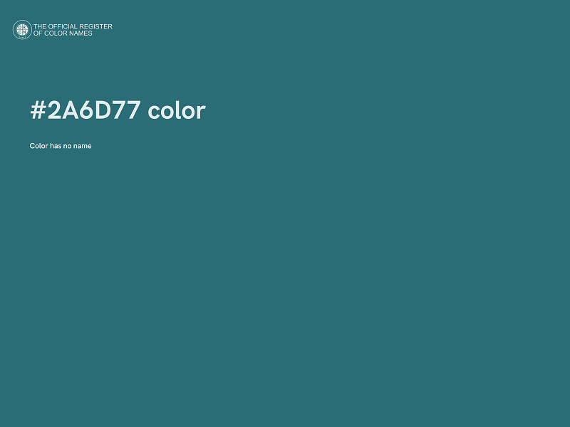 #2A6D77 color image