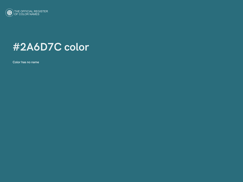 #2A6D7C color image