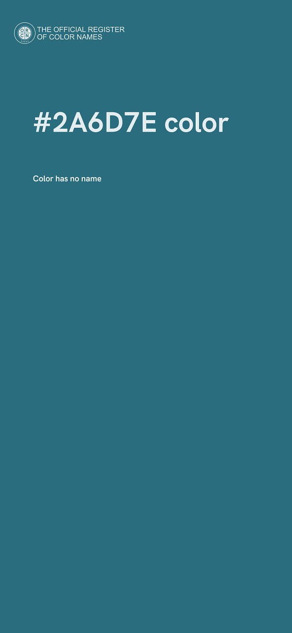 #2A6D7E color image
