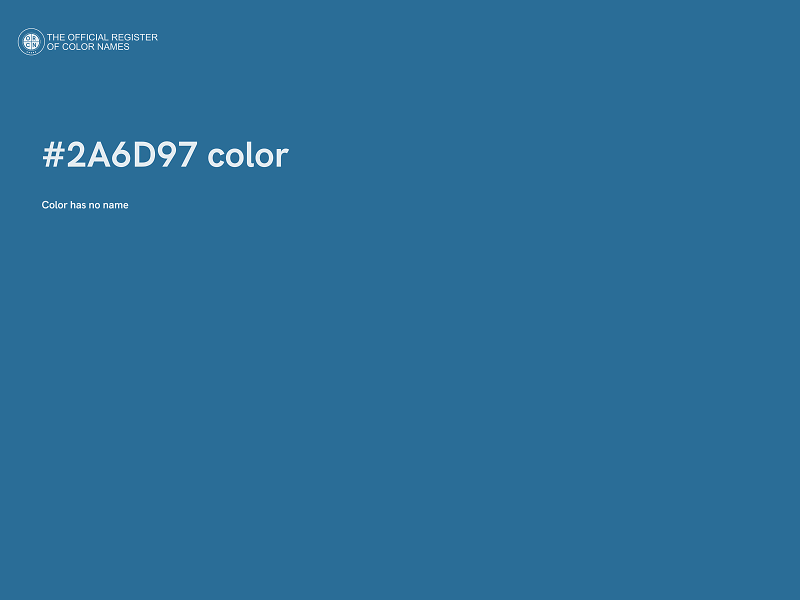 #2A6D97 color image