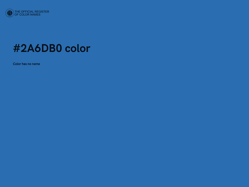 #2A6DB0 color image