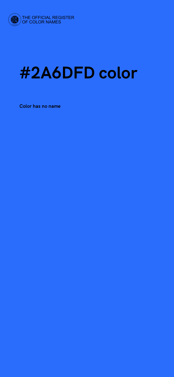 #2A6DFD color image