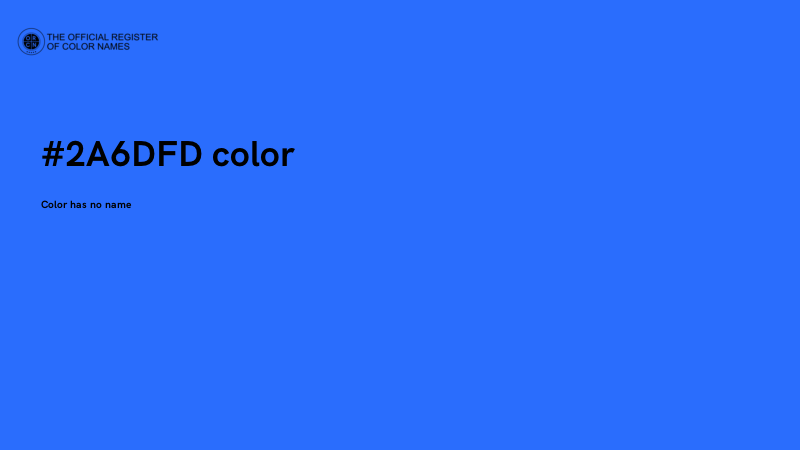 #2A6DFD color image