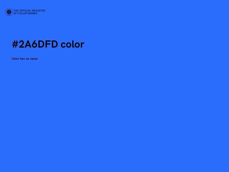 #2A6DFD color image