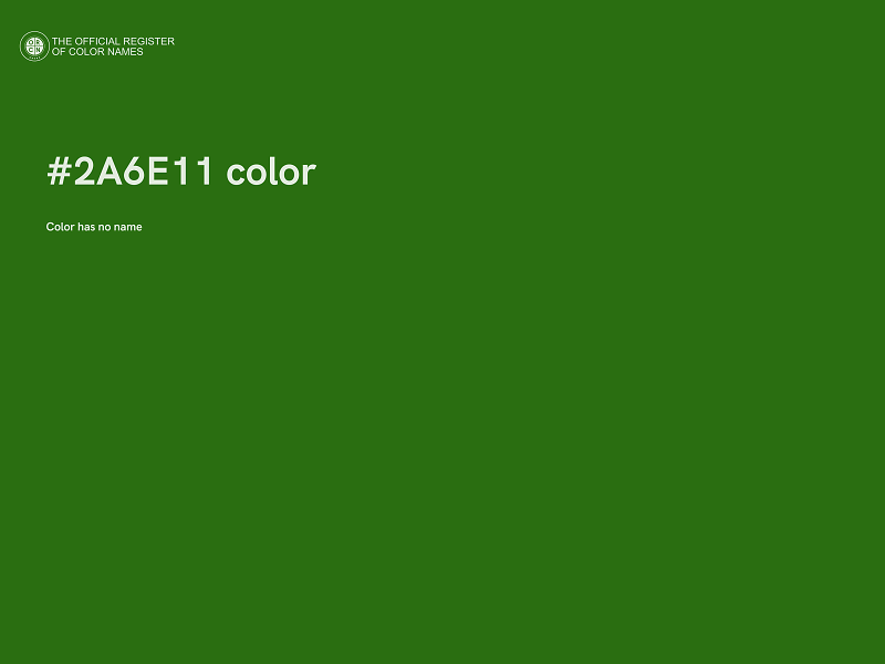 #2A6E11 color image