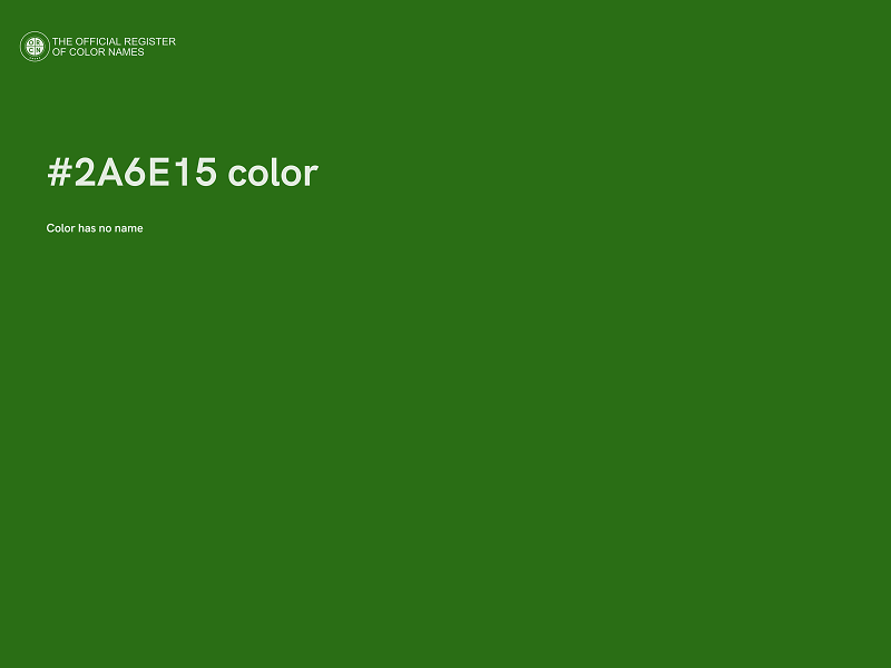 #2A6E15 color image