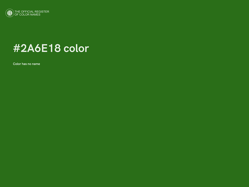 #2A6E18 color image