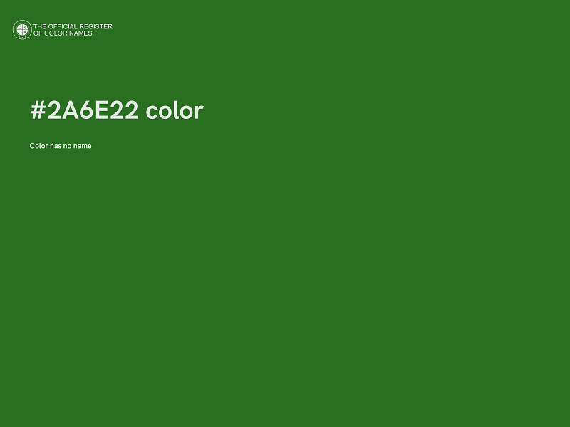 #2A6E22 color image