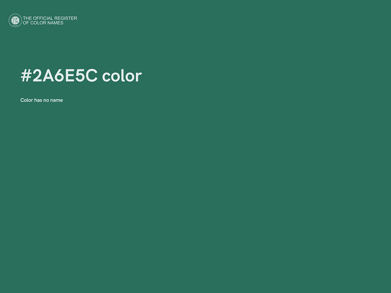 #2A6E5C color image