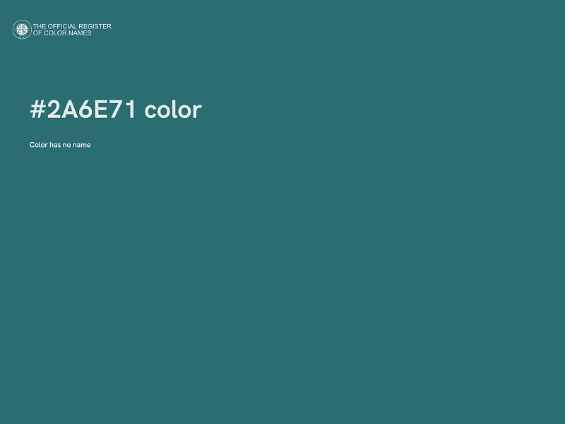 #2A6E71 color image