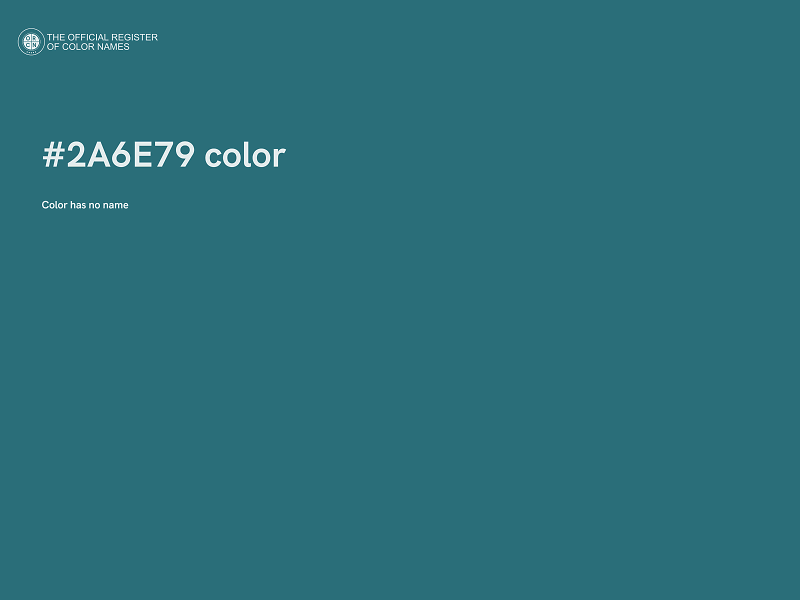 #2A6E79 color image