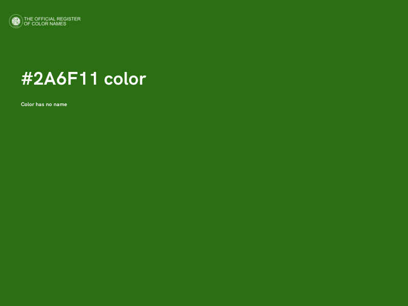 #2A6F11 color image