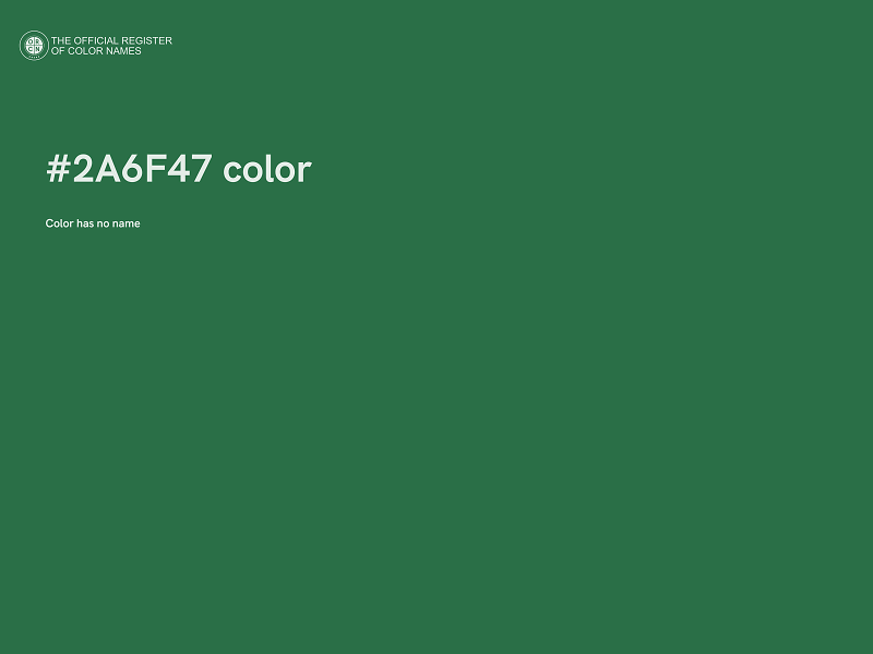 #2A6F47 color image