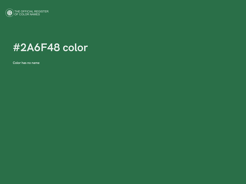 #2A6F48 color image