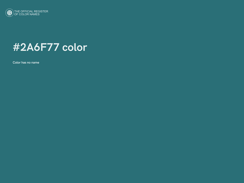 #2A6F77 color image