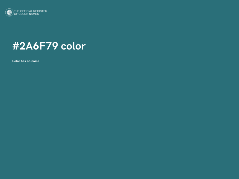 #2A6F79 color image