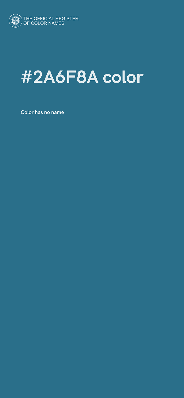 #2A6F8A color image