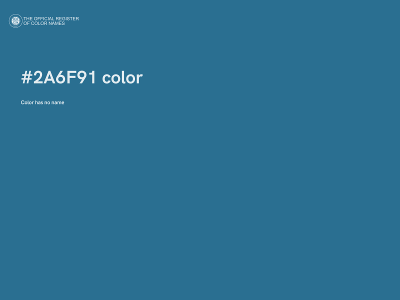 #2A6F91 color image