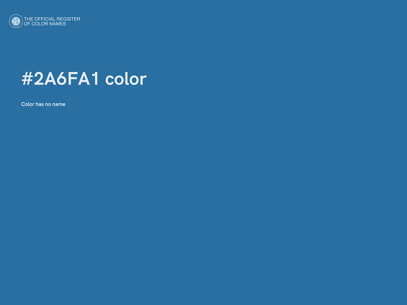 #2A6FA1 color image