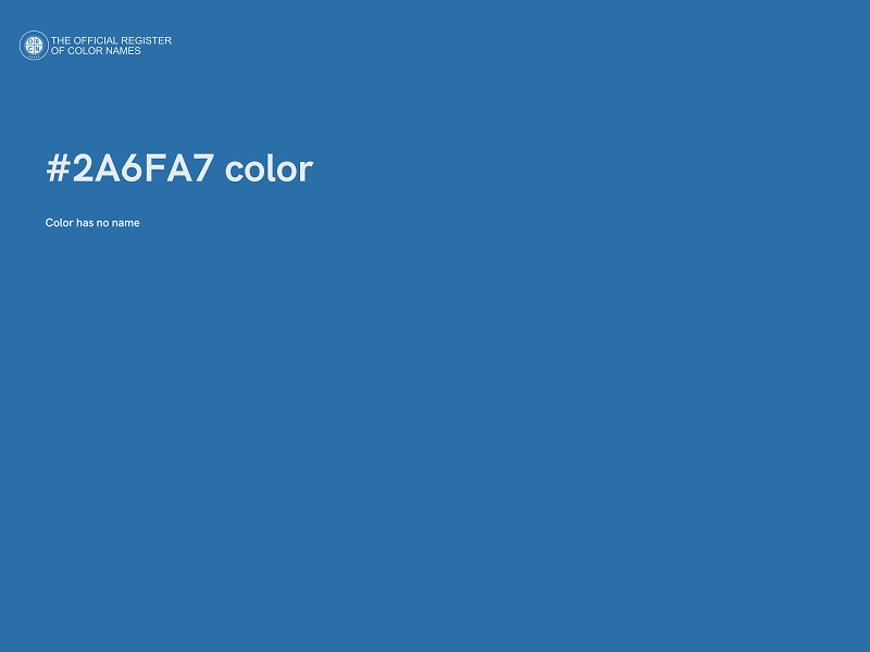 #2A6FA7 color image