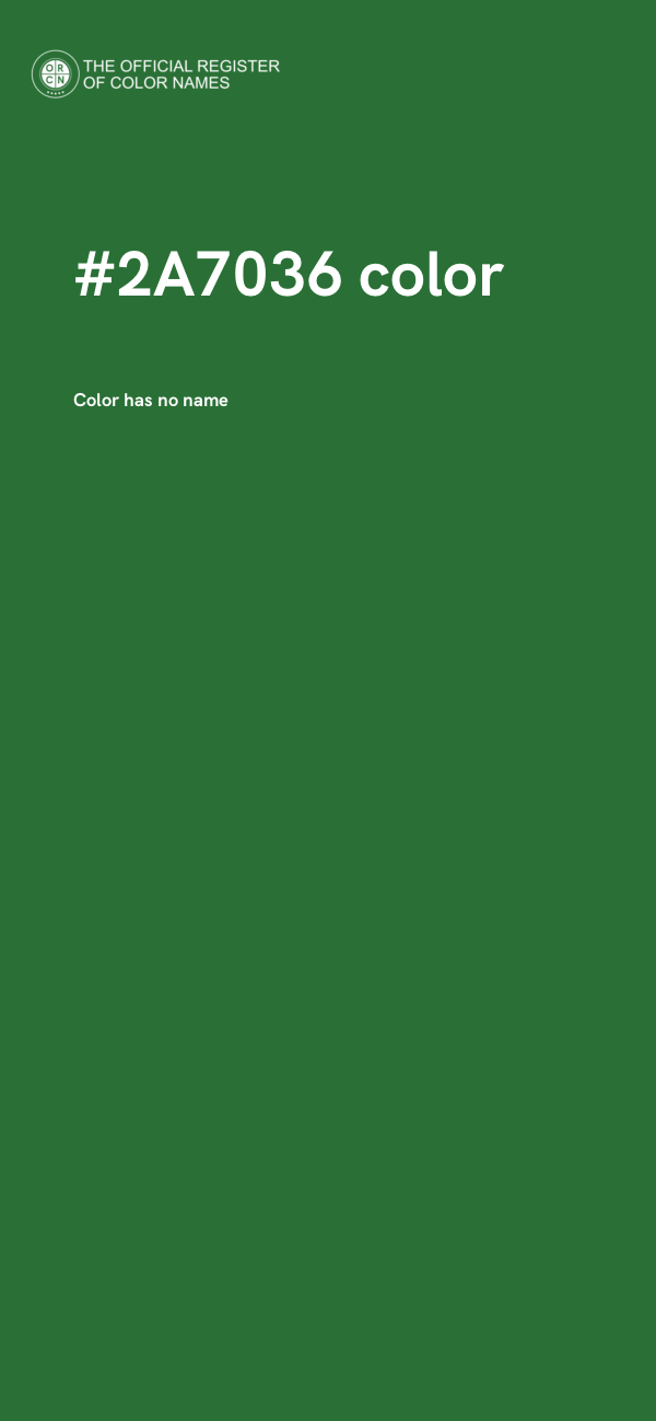 #2A7036 color image