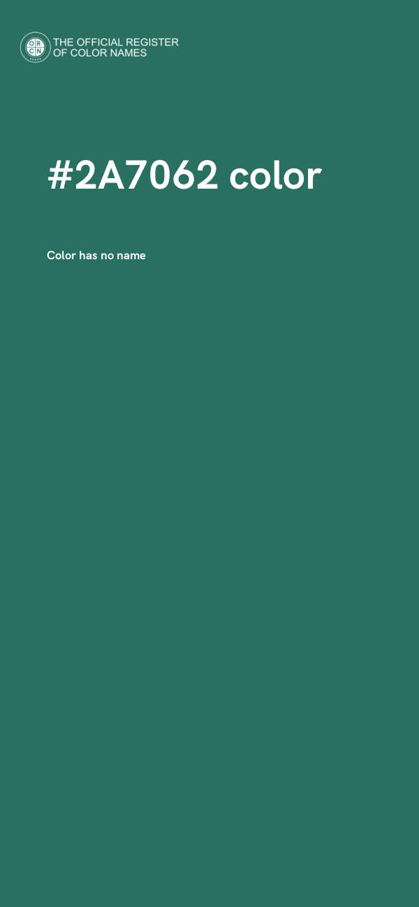 #2A7062 color image