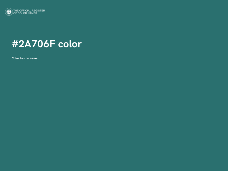 #2A706F color image