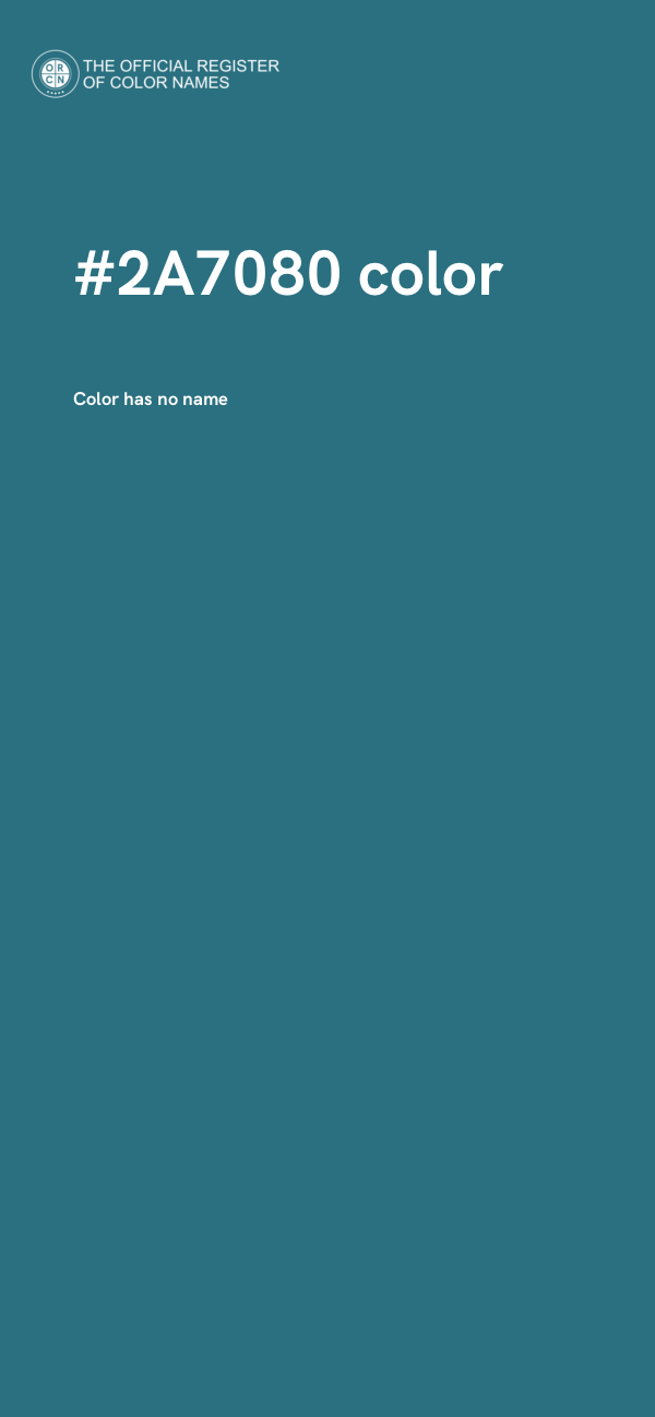 #2A7080 color image
