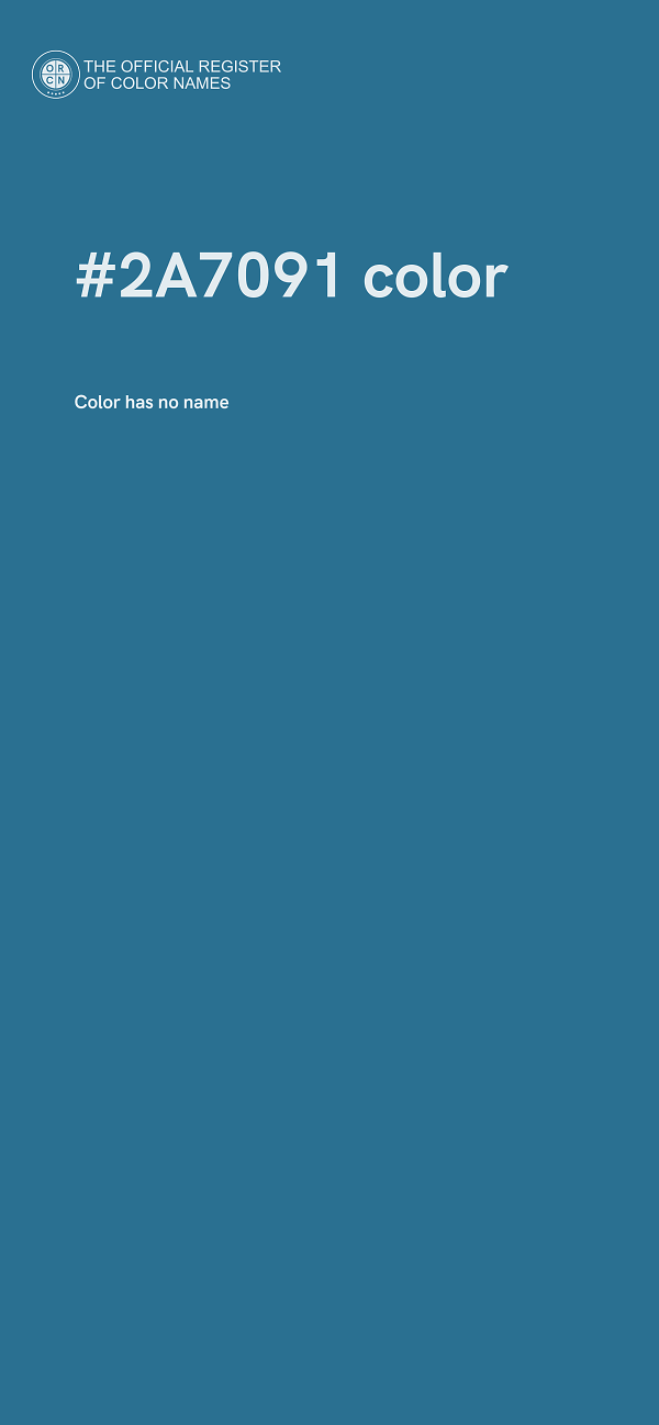 #2A7091 color image