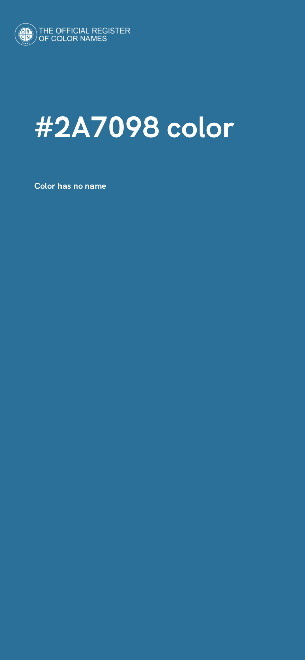 #2A7098 color image