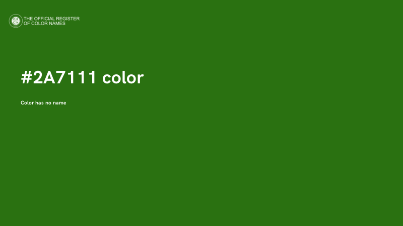 #2A7111 color image