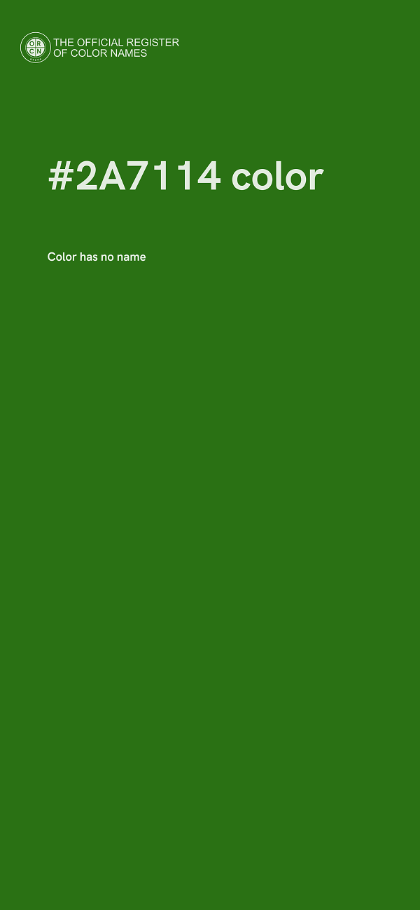 #2A7114 color image