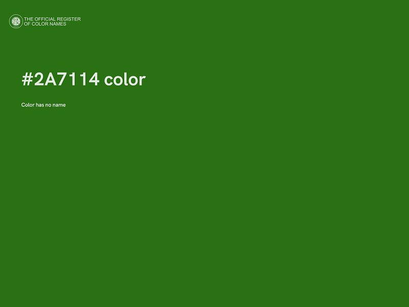#2A7114 color image