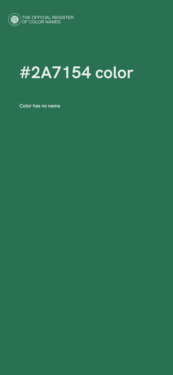 #2A7154 color image