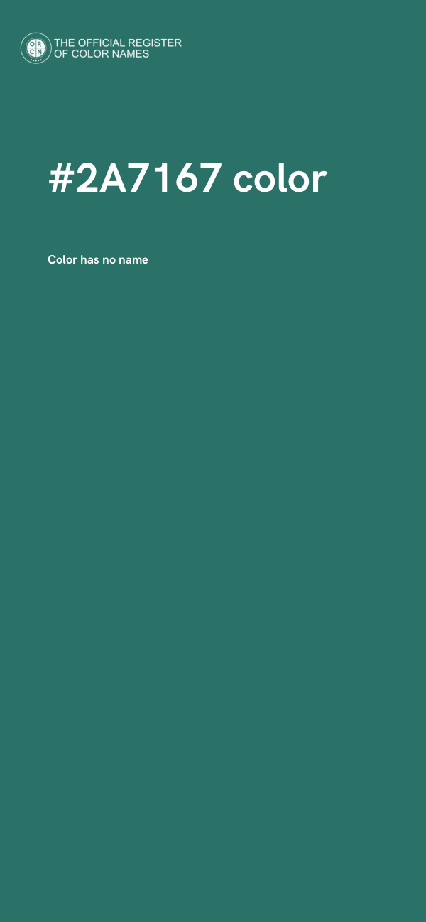 #2A7167 color image
