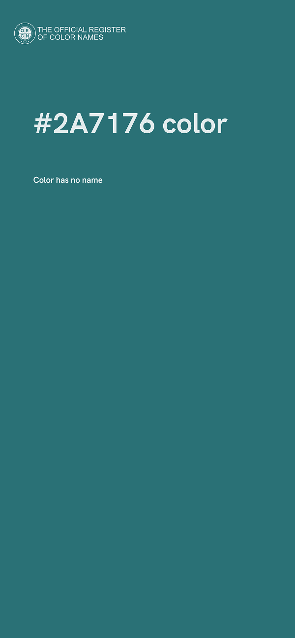 #2A7176 color image
