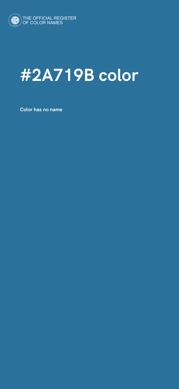 #2A719B color image