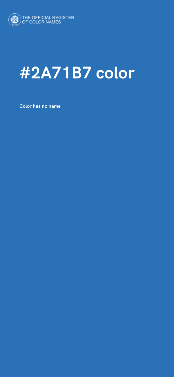 #2A71B7 color image